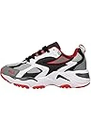 Fila Cr-cw02 Ray Tracer Teens, Zapatillas Unisex niños, Negro Castlerock Red, 37 EU