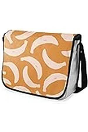 Bonamaison Bandolera con impresión Digital y Correa Negra para niñas y niños, para Estudiantes, tamaño: 29 x 36 cm