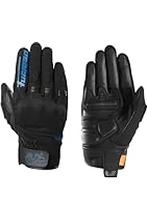 Furygan Jet D3O EVO - Guantes de Moto para Hombre - Palma 100% Cuero - Confort - Guantes de Verano - Transpirable y Ligero - Compatible con Pantallas - Pantalla táctil
