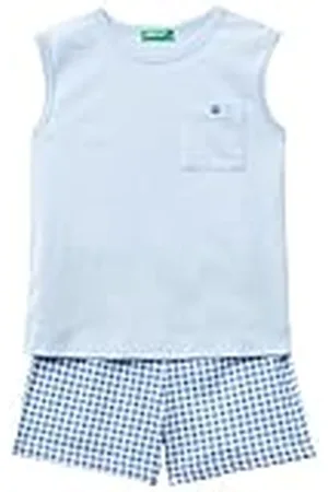 Benetton Pig(Camisa+Short) 30960p06p Mamelucos para bebés y niños pequeños, , Medium