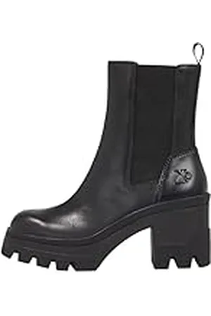 Calvin Klein Chunky Heeled Chelsea Boot LTH YW0YW01112, Bota Media Mujer, Negro (Triple Black), 41 EU