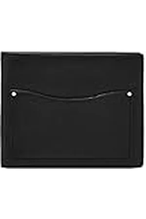 Fossil Anderson - Cartera de Piel para Hombre, Delgada, Minimalista, Plegable, Bolsillo Frontal, Color Negro, 4.5 Pulgadas de Largo x 0.5 Pulgadas de Ancho x 3.5 Pulgadas de Alto, Anderson Bifold