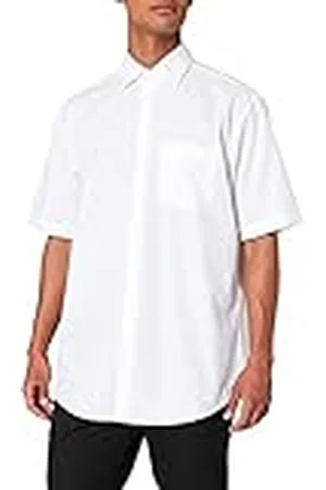 Seidensticker Comfort Kent Manga Corta sin Planchado Camisa de Oficina, , 48 para Hombre