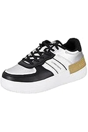 Lumberjack Freya, Oxford Plano Mujer, Blanco Negro Plata, 35 EU