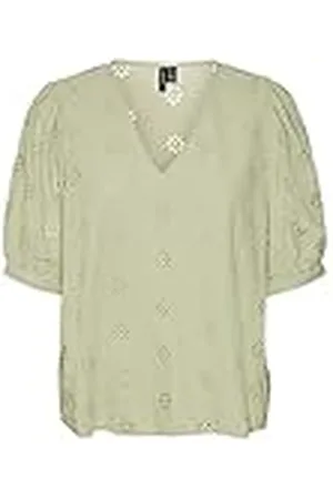 VERO MODA VMMAJA 2/4 V-Neck Top WVN Camiseta sin Mangas, , L De Las Mujeres