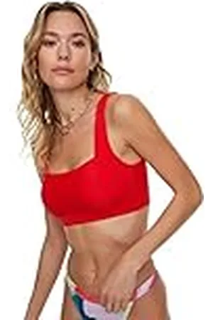 Trendyol Top de Bikini de Punto con Bralette Ajustado para Mujer Bañadores, , 34