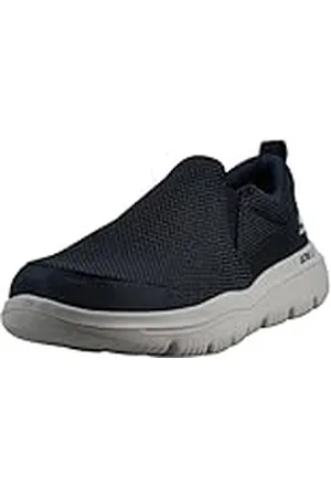 Skechers Performance GO WALK EVOLUTION ULTRA IMPECCABLE, Zapatillas sin cordones para Hombre, Navy Textile/Gray Trim, 39.5 EU