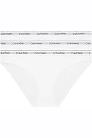 Calvin Klein Mujer Pack de 3 Slips Forma de Bikini Algodón con Stretch, , XXL