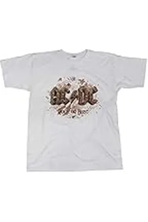AC/DC Rock or Bust – Camiseta de, Hombre, Color Weiß, tamaño Large