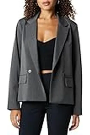 THE DROP Liza Relaxed Single-Breasted Blazer, , M