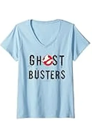 Ghostbusters Mujer Logotipo de los Cazafantasmas Camiseta Cuello V