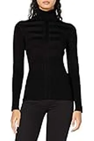 Morgan Jersey manga larga con cuello de tortuga Negro L