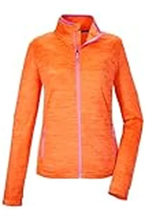 Killtec Mujeres Chaqueta elástica/chaqueta polar con cuello alto KOS 17 WMN FLX JCKT, orange, 44, 41306-000
