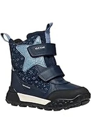 Geox J TREKKYUP Girl B AB, Bota de Nieve, Navy/LT Avio, 24 EU