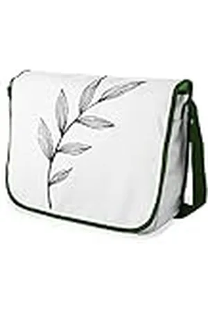 Bonamaison Bolso Bandolera con Estampado Digital con Correas de Color Caqui para niñas y niños, para Estudiantes y para Llevar al Hombro, tamaño: 29 x 36 cm