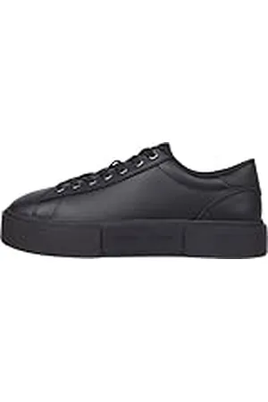 Tommy Hilfiger Flatform Sneaker Mujer Low Top, (Black), 37