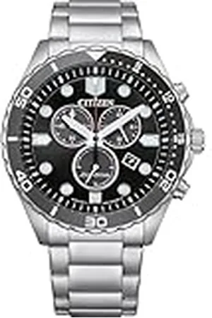 Citizen Reloj Cronógrafo para Hombres de Eco-Drive con Correa en Acero Inoxidable AT2568-82E
