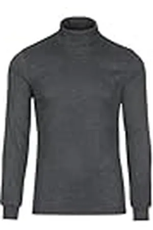 Trigema Jersey de Cuello Alto para Mujer 585010, Gris (Grau-Melange 109), 52 (Talla del Fabricante: XXL)