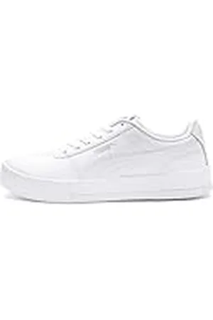 PUMA Carina L, Sneakers Mujer, White White Silver, 42.5 EU