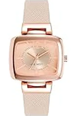 Nine West Saffiano Reloj de Pulsera con Correa Texturizada Saffiano para Mujer