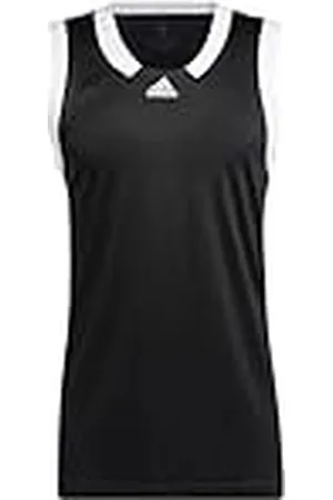 adidas Hombre Basketball Icon Squad Jersey Aeroready, Black/White/White, S