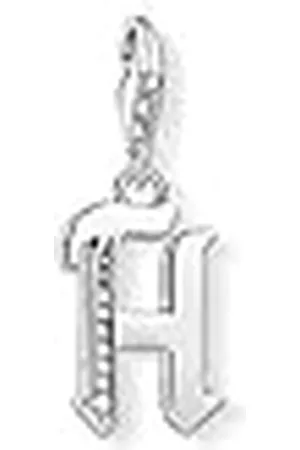 Thomas Sabo Colgante de Mujer, de Ley 925 con Circonitas Blancas, Plateado, 6 cm, Letra H