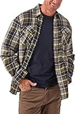 Wrangler Men’s Long Sleeve Sherpa Lined Shirt Jacket