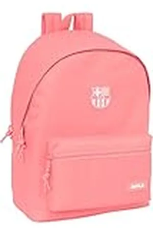 Safta F.C.BARCELONA CHICA - Mochila para Portátil 15.6" y USB, Ideal para Jóvenes de Diferentes Edades, Tejido Reciclado, Cómoda y Versátil, Calidad y Resistencia, 31x18x44 cm, Color
