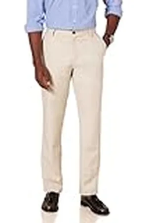 Amazon Pantalón De Vestir De Corte Estrecho con Parte Delantera Plana Hombre, , 38W / 34L