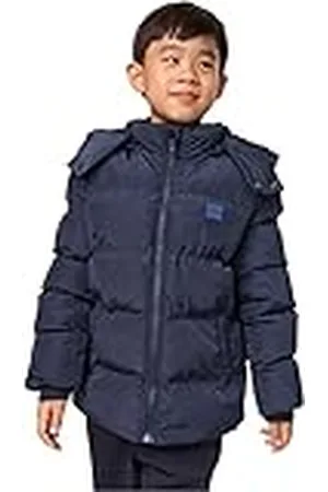 Urban classics Uck1807-boys Hooded Puffer Jacket Chaqueta, , 122-128 para Niños