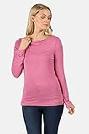 Regatta Frayler - Top De Manga Larga Y Cuello Vuelto Holgado T-Shirts/Polos/Vests, Mujer, Violet, 16