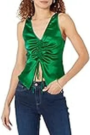 THE DROP Blusa para Mujer, Jason, Cordón Frontal Ajustable, , L