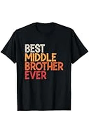 Generic Mejor hermano medio jamás hermano medio vintage Camiseta