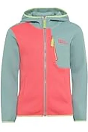 Jack Wolfskin Chaqueta de forro polar unisex para niños Actamic Grid Midlayer K