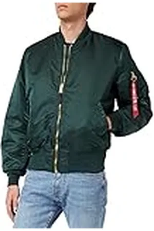 Alpha Industries MA-1 Chaqueta, Verde (Navy Green-610), M para Hombre