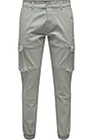 Only & Sons Onscam Stage Cargo Cuff PK 6687 Noos Pantalones, Rought Iron, 29W x 30L para Hombre