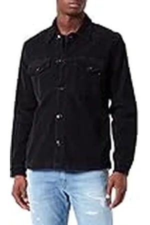 Replay Mv866 Chaqueta Vaquera, 098 Negro, L para Hombre