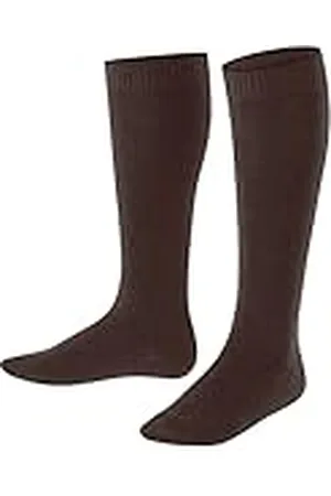 Falke Comfort Wool K Kh lana algodón lisos 1 par, Calcetines largos Unisex niños, , 31-34