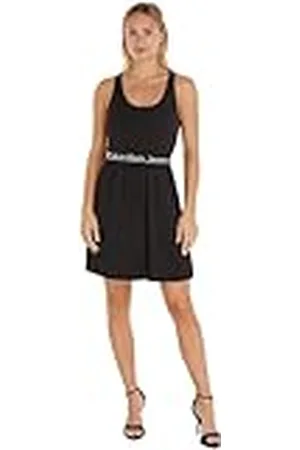 Calvin Klein Jeans Vestido Mujer Racerback Elastic Dress Verano, , 3XL