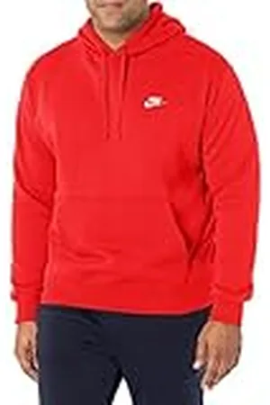 Nike M NSW Club Hoodie Po BB Sudadera, Hombre, Rojo