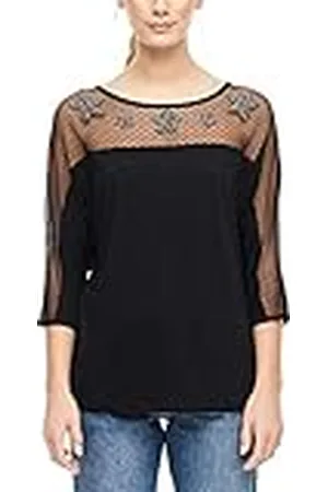 QS by s.Oliver 14.911.39.2716 Camiseta de Manga Larga, , 40 para Mujer