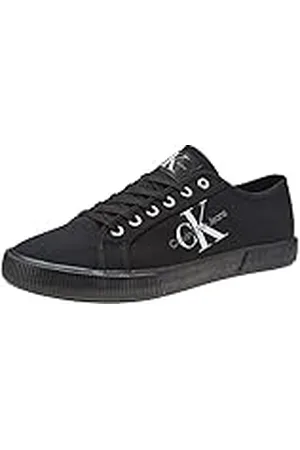 Calvin Klein Jeans Zapatillas para Hombre Sneaker Essential Vulcanized, Negro (Triple Black), 40