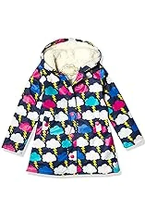 Hatley Splash Jacket Chaqueta contra Salpicaduras con Forro de Sherpa, , 2 Years para Niñas