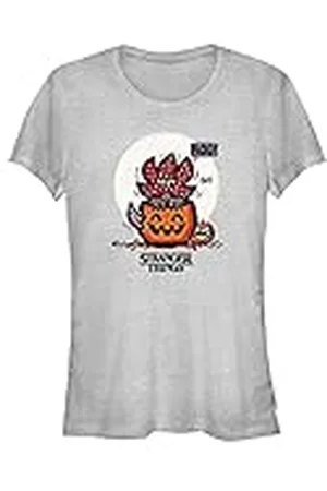 Stranger Things Demodog JackoLantern-Camiseta de Manga Corta, , L para Mujer