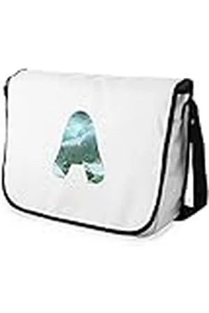 Bonamaison Impresas digitalmente Bolsos de Escuela Messenger con Correa Negra para niñas y jóvenes, Bolso Bandolera para Estudiantes, tamaño: 29 x 36 cm