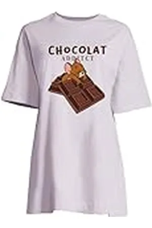 Tom & Jerry Wotomjetb010 Camisón, Lila, S para Mujer