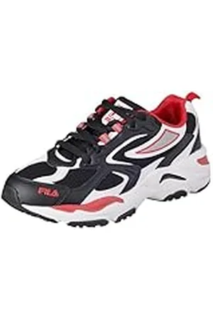 Fila Cr-cw02 Ray Tracer Teens, Zapatillas Unisex niños, Black White Red, 39 EU