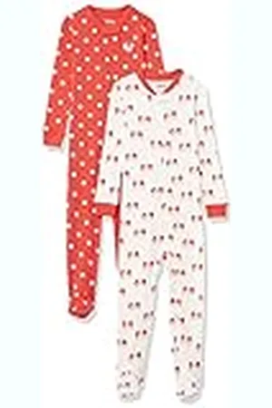 Amazon Disney | Marvel | Star Wars Pijama Ceñido de Algodón con Pies Unisex Bebés, Pack de 2, , 12 Meses