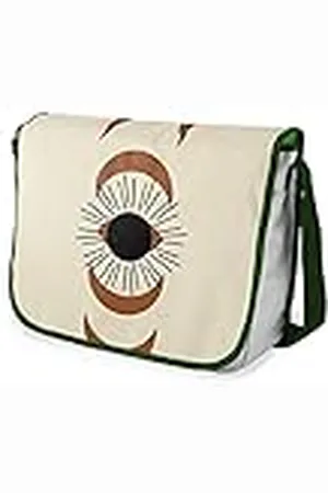 Bonamaison – Bolsas de Mensajero con Pulsera de Color Caqui para Estudiantes, Mochilas Escolares para niñas y niños, 29 x 36 cm