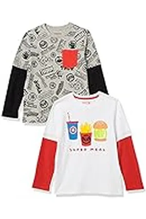 Amazon Disney | Marvel | Star Wars Camisetas 2 en 1 de Manga Larga Niño, Pack de 2, , 3 años